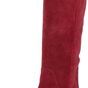 Women's Chianti Knee High Suede Dress Boot with Kitten Heel